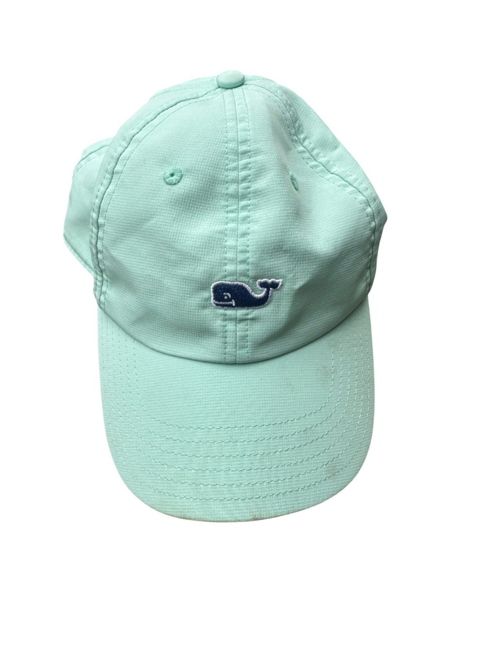 Vineyard Vines Whale Logo Performance Baseball Hat Mint Green Adjustable Cap